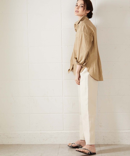 OUVRAGE CLASSE(ウヴラージュクラス)の「【YANUK/ヤヌーク】COLLEEN-color/ワイドテーパード(デニムパンツ・レディース・オフホワイト・MEDIUM/SMALL)」の21枚目の写真