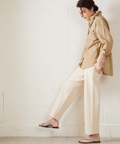 OUVRAGE CLASSE(ウヴラージュクラス)の「【YANUK/ヤヌーク】COLLEEN-color/ワイドテーパード(デニムパンツ・レディース・オフホワイト・MEDIUM/SMALL)」の22枚目の写真