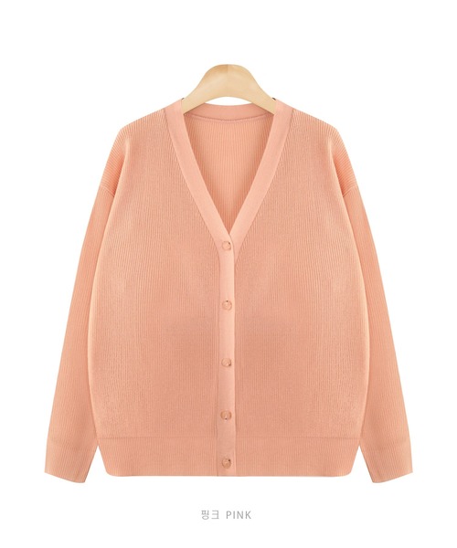 fd style（エフディ スタイル）の「【Chuzchuz】Vネックカーディガン（カーディガン/ボレロ・レディース・ネイビー/ピンク/イエロー/ライトベージュ・FREE）」の7枚目の写真