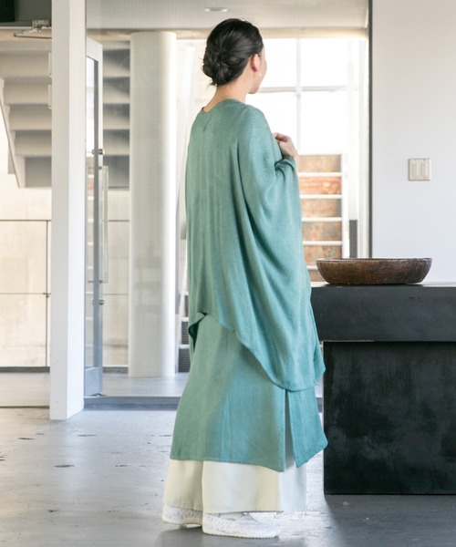 カヤ（カヤ）の「【カヤ】菊薫るUV羽織（カーディガン/ボレロ・レディース・ネイビー/グレー/ブルー/ライトパープル/グリーン/スミクロ/レッド・FREE）」の11枚目の写真