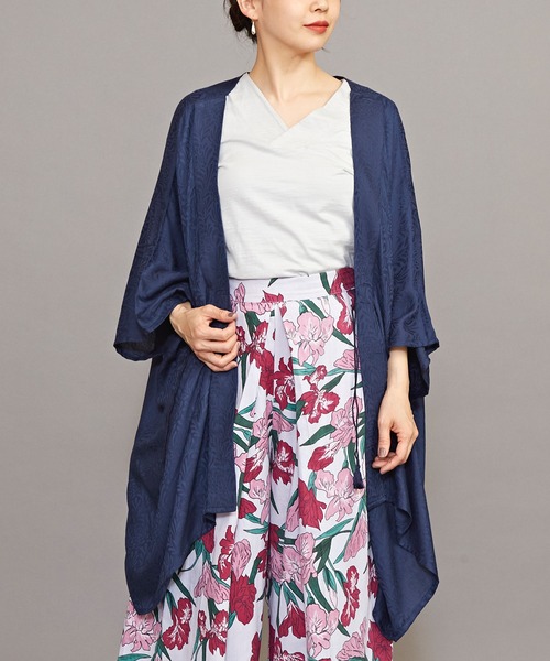 カヤ（カヤ）の「【カヤ】菊薫るUV羽織（カーディガン/ボレロ・レディース・ネイビー/グレー/ブルー/ライトパープル/グリーン/スミクロ/レッド・FREE）」の22枚目の写真