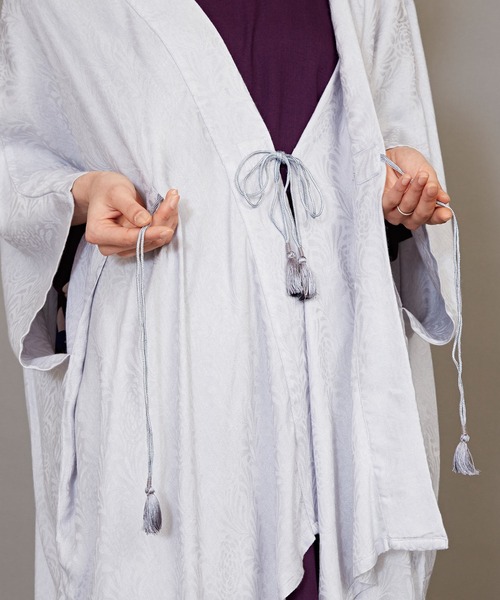 カヤ（カヤ）の「【カヤ】菊薫るUV羽織（カーディガン/ボレロ・レディース・ネイビー/グレー/ブルー/ライトパープル/グリーン/スミクロ/レッド・FREE）」の17枚目の写真