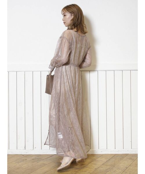 dazzlin（ダズリン）の「レースガウン2WAYワンピース（ワンピース・レディース・ブラック/ブラウン/オフホワイト・FREE）」の9枚目の写真