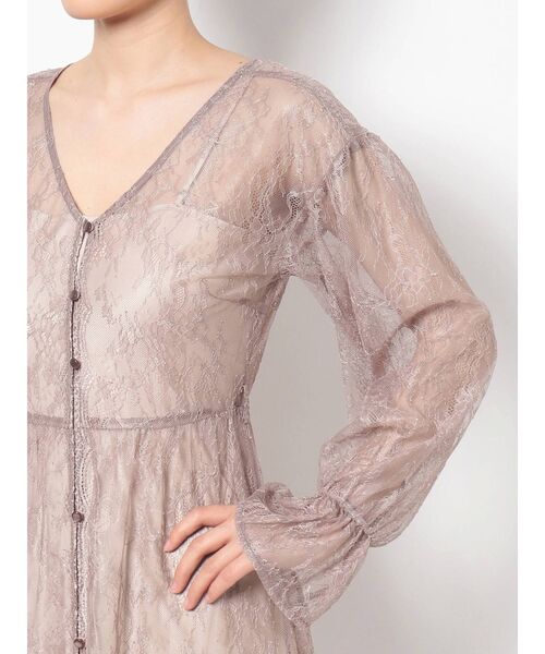 dazzlin（ダズリン）の「レースガウン2WAYワンピース（ワンピース・レディース・ブラック/ブラウン/オフホワイト・FREE）」の17枚目の写真