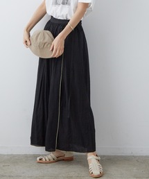 SALON adam et rope' | ワッシャーサテンラップスカート(スカート)