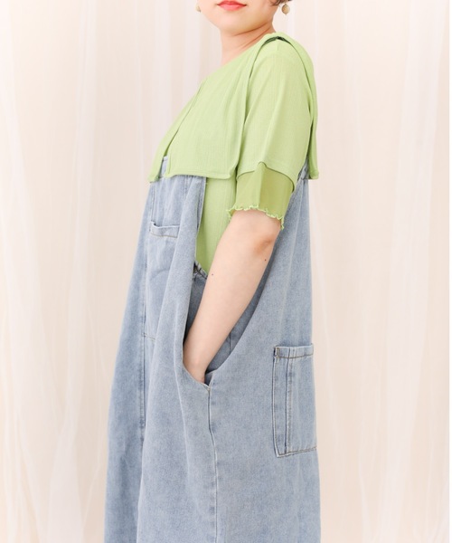 sakishimatokyo（サキシマトーキョー）の「デニムジャンスカ（スカート・レディース・ブルー/ブラック・FREE）」の6枚目の写真