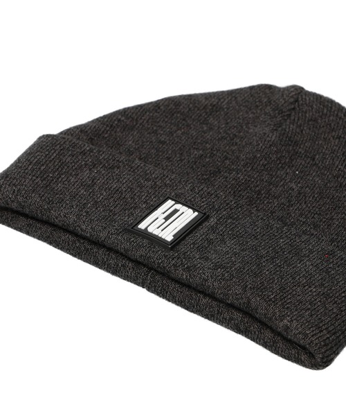 X-girl(エックスガール)の「MELANGE KNIT CAP(ニットキャップ/ビーニー・レディース・ホワイト/ブラック/オレンジ/ブルー・ONE SIZE)」の5枚目の写真