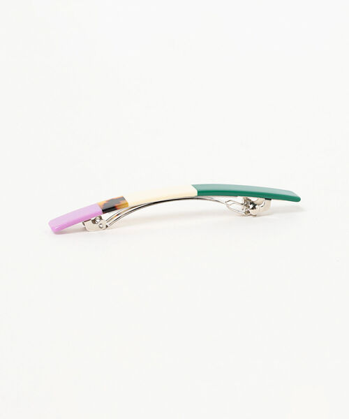 Ray BEAMS（レイビームス）の「Ray BEAMS / 配色ライン バレッタ（バレッタ/ヘアクリップ・レディース・その他/その他1・ONE SIZE）」の4枚目の写真