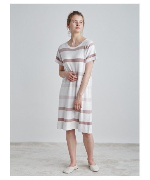 セール スムーズィー ラインボーダードレス ルームワンピース Gelato Pique ジェラートピケ のファッション通販 Zozotown
