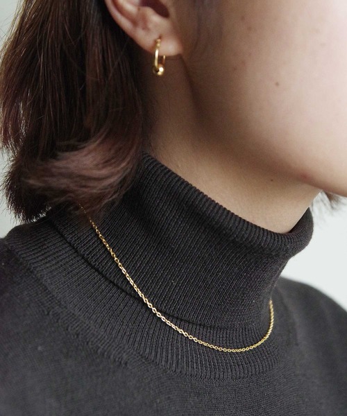Taaii（ターイ）の「Taaii : SILVER 925 AZUKI CHAIN SHORT NECKLACE / シルバー925 アズキチェーンショートネックレス（ネックレス・レディース・シルバー/ゴールド・FREE）」の5枚目の写真