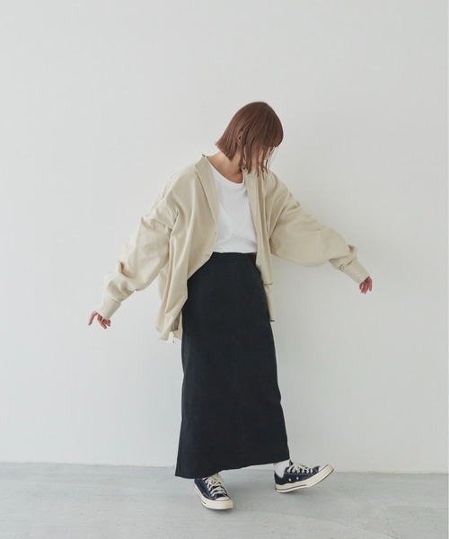 flaner(フラネ)の「ルーズバンドカラーシャツ(シャツ/ブラウス・レディース・ホワイト/ベージュ・FREE)」の17枚目の写真