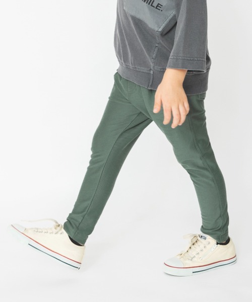 BRANSHES（ブランシェス）の「【イージー&イージー】テーパードパンツ　デニムニット/無地/チェック（その他パンツ・キッズ・ブラック/グレー/ブルー/カーキオリーブ/キャメル・90cm/110cm/100cm/120cm/130cm/140cm/150cm）」の3枚目の写真