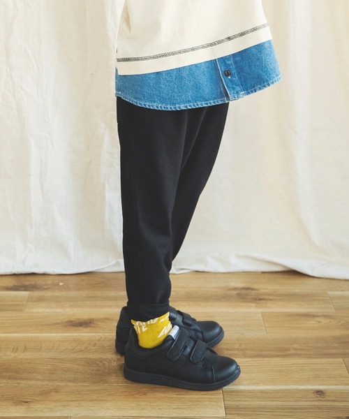 BRANSHES（ブランシェス）の「【イージー&イージー】テーパードパンツ　デニムニット/無地/チェック（その他パンツ・キッズ・ブラック/グレー/ブルー/カーキオリーブ/キャメル・90cm/110cm/100cm/120cm/130cm/140cm/150cm）」の13枚目の写真