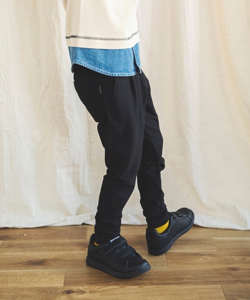 BRANSHES（ブランシェス）の「【イージー&イージー】テーパードパンツ　デニムニット/無地/チェック（その他パンツ・キッズ・ブラック/グレー/ブルー/カーキオリーブ/キャメル・90cm/110cm/100cm/120cm/130cm/140cm/150cm）」の14枚目の写真