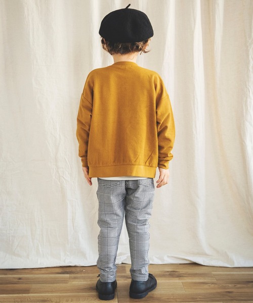 BRANSHES（ブランシェス）の「【イージー&イージー】テーパードパンツ　デニムニット/無地/チェック（その他パンツ・キッズ・ブラック/グレー/ブルー/カーキオリーブ/キャメル・90cm/110cm/100cm/120cm/130cm/140cm/150cm）」の21枚目の写真