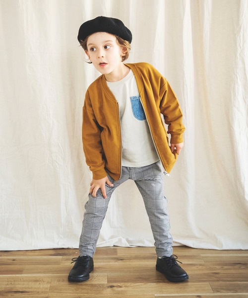 BRANSHES（ブランシェス）の「【イージー&イージー】テーパードパンツ　デニムニット/無地/チェック（その他パンツ・キッズ・ブラック/グレー/ブルー/カーキオリーブ/キャメル・90cm/110cm/100cm/120cm/130cm/140cm/150cm）」の19枚目の写真