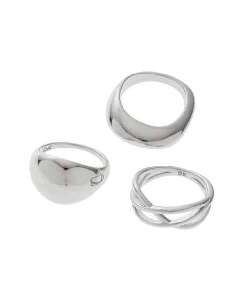 EVRIS（エヴリス）の「PLUMP 3PCS リング（リング・レディース・シルバー/ゴールド・FREE）」の2枚目の写真