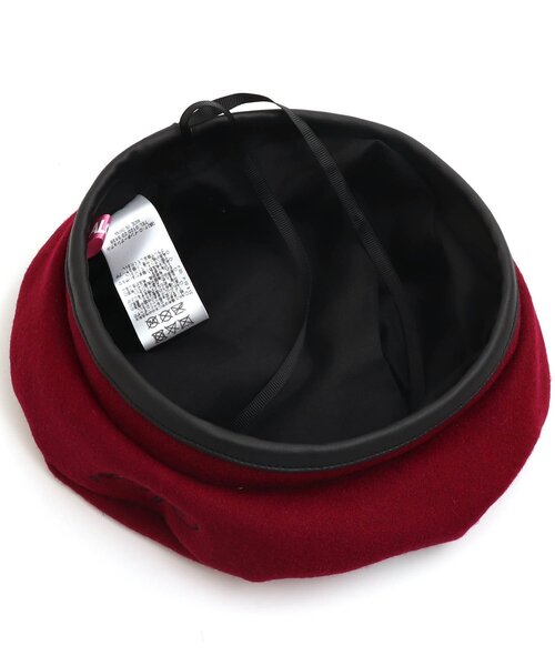 algy（アルジー）の「ハートバックルベレー（ハンチング/ベレー帽・キッズ・チェック/ベージュ/エンジ・MEDIUM/SMALL）」の16枚目の写真