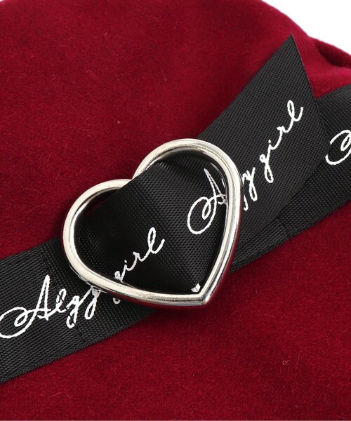 algy（アルジー）の「ハートバックルベレー（ハンチング/ベレー帽・キッズ・チェック/ベージュ/エンジ・MEDIUM/SMALL）」の21枚目の写真