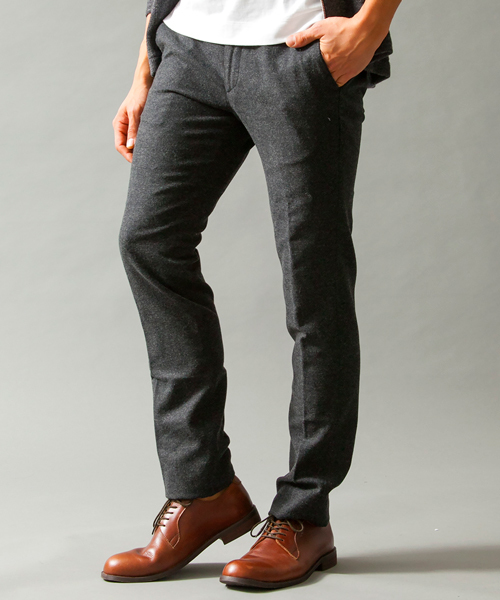 BEAUTY&YOUTH UNITED ARROWS（ビューティーアンドユースユナイテッドアローズ）の「BY ストレッチ フラノ スリム パンツ ◆（その他パンツ・メンズ・ネイビー/グレー/ダークグレー・SMALL/LARGE/X-LARGE/MEDIUM）」の2枚目の写真