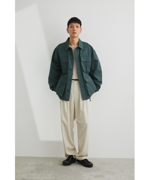 STYLEMIXER（スタイルミキサー）の「ビッグシルエットミリタリーブルゾン（その他トップス・メンズ・ダークグリーン・2）」の2枚目の写真