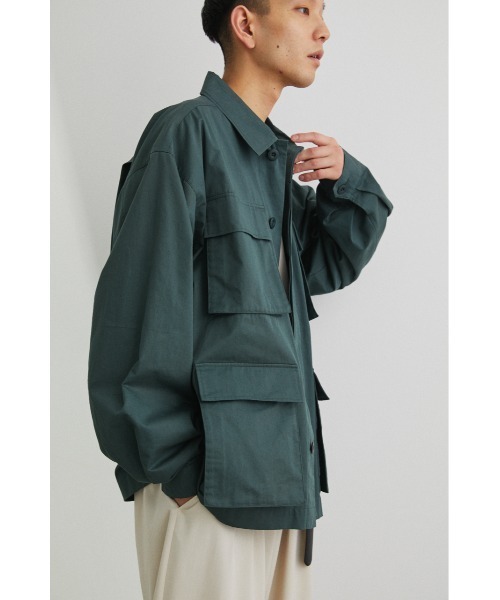 STYLEMIXER（スタイルミキサー）の「ビッグシルエットミリタリーブルゾン（その他トップス・メンズ・ダークグリーン・2）」の6枚目の写真