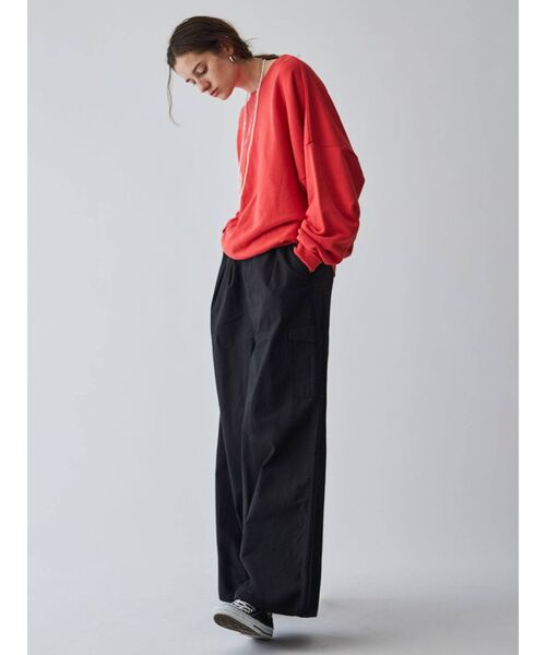 Ungrid（アングリッド）の「ウォッシュルーズスウェット(トレーナー)（スウェット・レディース・ブラウン/レッド/アイボリー・FREE）」の9枚目の写真