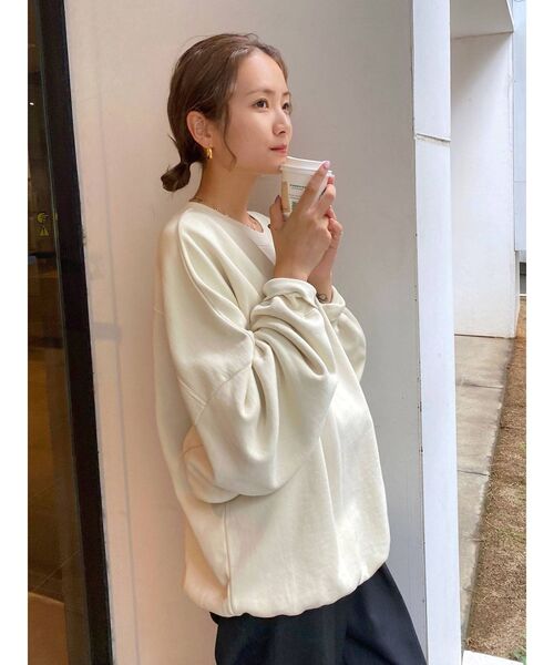 Ungrid（アングリッド）の「ウォッシュルーズスウェット(トレーナー)（スウェット・レディース・ブラウン/レッド/アイボリー・FREE）」の19枚目の写真