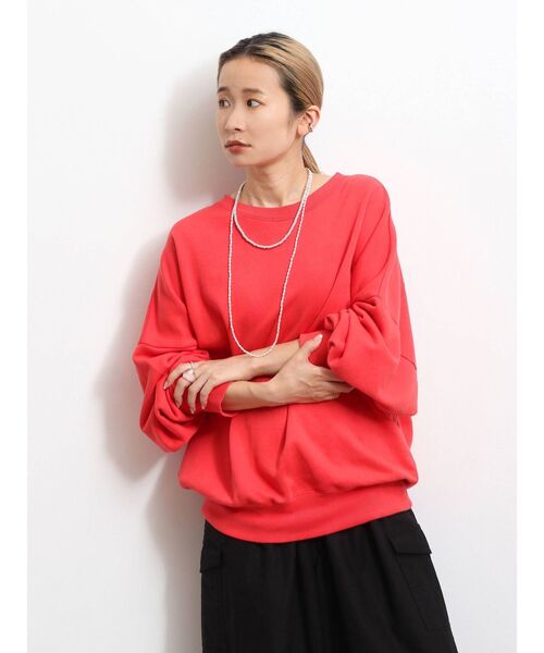 Ungrid（アングリッド）の「ウォッシュルーズスウェット(トレーナー)（スウェット・レディース・ブラウン/レッド/アイボリー・FREE）」の13枚目の写真