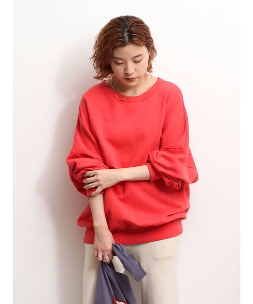 Ungrid（アングリッド）の「ウォッシュルーズスウェット(トレーナー)（スウェット・レディース・ブラウン/レッド/アイボリー・FREE）」の18枚目の写真