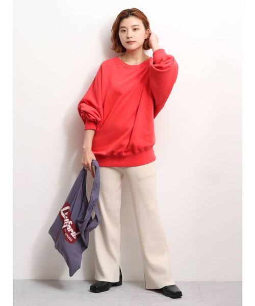 Ungrid（アングリッド）の「ウォッシュルーズスウェット(トレーナー)（スウェット・レディース・ブラウン/レッド/アイボリー・FREE）」の16枚目の写真