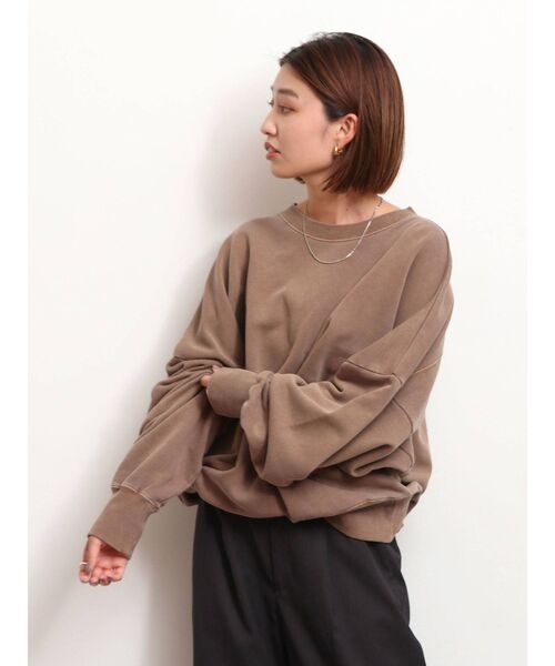 Ungrid（アングリッド）の「ウォッシュルーズスウェット(トレーナー)（スウェット・レディース・ブラウン/レッド/アイボリー・FREE）」の11枚目の写真