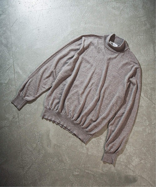 Gran Sasso（グランサッソ）の「【GRANSASSO / グランサッソ】別注 12ゲージ モックネック ニット（ニット/セーター・メンズ・ライトグレー/ブラック/ベージュ/ネイビー/ブラウン系その他/ブルー系その他・SMALL/MEDIUM/LARGE）」の4枚目の写真