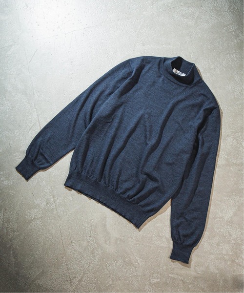 Gran Sasso（グランサッソ）の「【GRANSASSO / グランサッソ】別注 12ゲージ モックネック ニット（ニット/セーター・メンズ・ライトグレー/ブラック/ベージュ/ネイビー/ブラウン系その他/ブルー系その他・SMALL/MEDIUM/LARGE）」の5枚目の写真