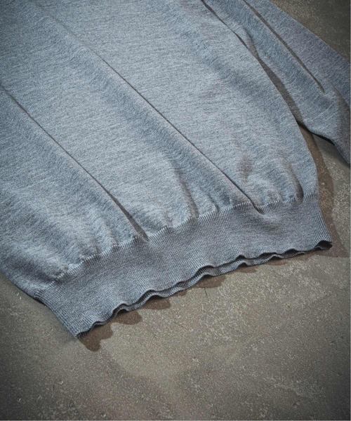 Gran Sasso（グランサッソ）の「【GRANSASSO / グランサッソ】別注 12ゲージ モックネック ニット（ニット/セーター・メンズ・ライトグレー/ブラック/ベージュ/ネイビー/ブラウン系その他/ブルー系その他・SMALL/MEDIUM/LARGE）」の10枚目の写真