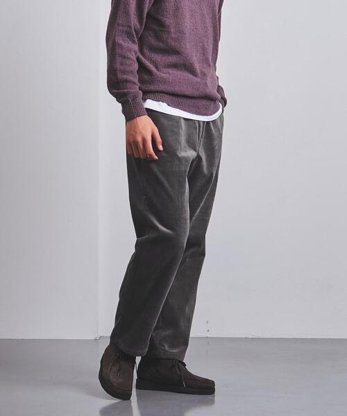 UNITED ARROWS（ユナイテッドアローズ）の「＜UNITED ARROWS＞ ワイドテーパード  ノープリーツ コーデュロイ 5ポケット（その他パンツ・メンズ・オフホワイト/ダークグレー・S/M/L/XL）」の9枚目の写真