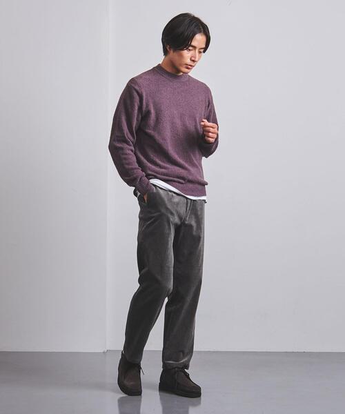 UNITED ARROWS（ユナイテッドアローズ）の「＜UNITED ARROWS＞ ワイドテーパード  ノープリーツ コーデュロイ 5ポケット（その他パンツ・メンズ・オフホワイト/ダークグレー・S/M/L/XL）」の5枚目の写真
