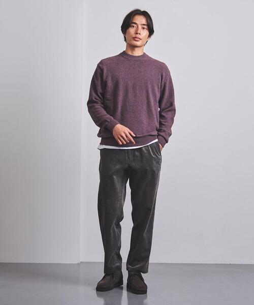 UNITED ARROWS（ユナイテッドアローズ）の「＜UNITED ARROWS＞ ワイドテーパード  ノープリーツ コーデュロイ 5ポケット（その他パンツ・メンズ・オフホワイト/ダークグレー・S/M/L/XL）」の4枚目の写真