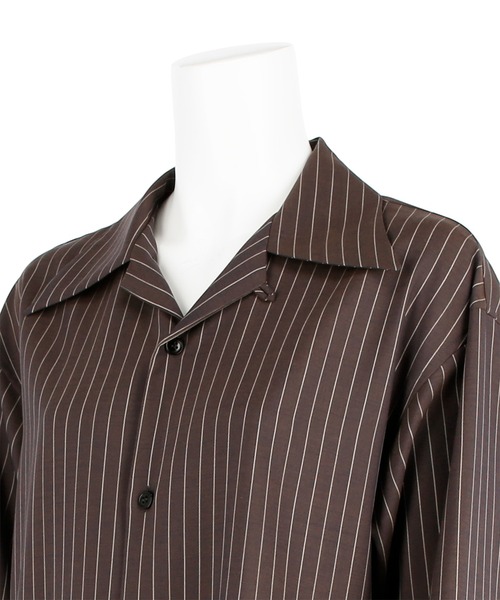 G.V.G.V.（ジーヴィージーヴィー）の「DEFORMED FRONT SHIRT（シャツ/ブラウス・レディース・ブラウン/ダークネイビー・36/34）」の4枚目の写真