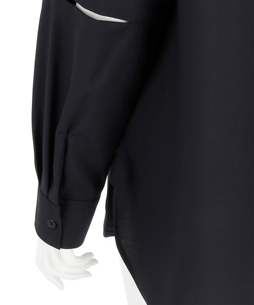 G.V.G.V.（ジーヴィージーヴィー）の「DEFORMED FRONT SHIRT（シャツ/ブラウス・レディース・ブラウン/ダークネイビー・36/34）」の17枚目の写真