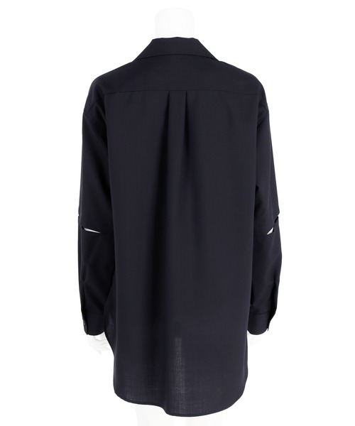 G.V.G.V.（ジーヴィージーヴィー）の「DEFORMED FRONT SHIRT（シャツ/ブラウス・レディース・ブラウン/ダークネイビー・36/34）」の19枚目の写真