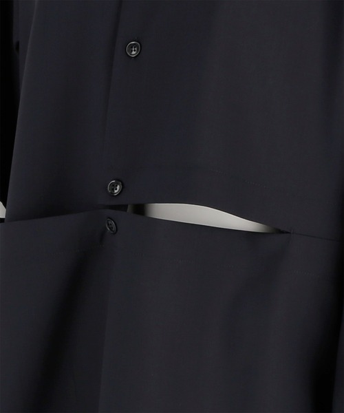 G.V.G.V.（ジーヴィージーヴィー）の「DEFORMED FRONT SHIRT（シャツ/ブラウス・レディース・ブラウン/ダークネイビー・36/34）」の15枚目の写真