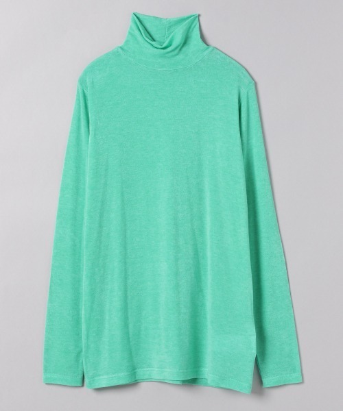 JEANASIS(ジーナシス)の「テンセルウールハイネックLST/239456(Tシャツ/カットソー・レディース・オフホワイト/ブラック/ライトブラウン/グリーン・FREE)」の4枚目の写真