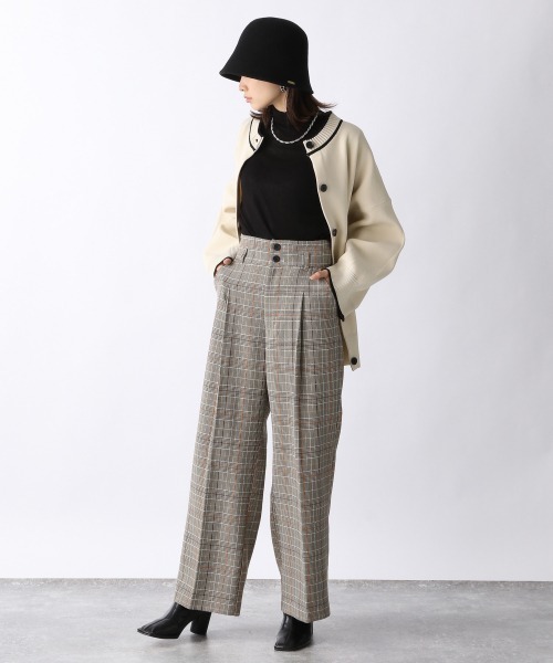 JEANASIS(ジーナシス)の「テンセルウールハイネックLST/239456(Tシャツ/カットソー・レディース・オフホワイト/ブラック/ライトブラウン/グリーン・FREE)」の7枚目の写真