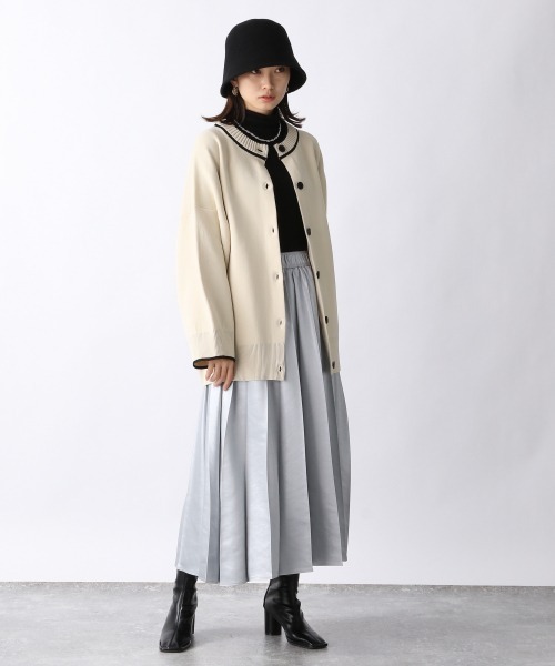 JEANASIS(ジーナシス)の「テンセルウールハイネックLST/239456(Tシャツ/カットソー・レディース・オフホワイト/ブラック/ライトブラウン/グリーン・FREE)」の12枚目の写真