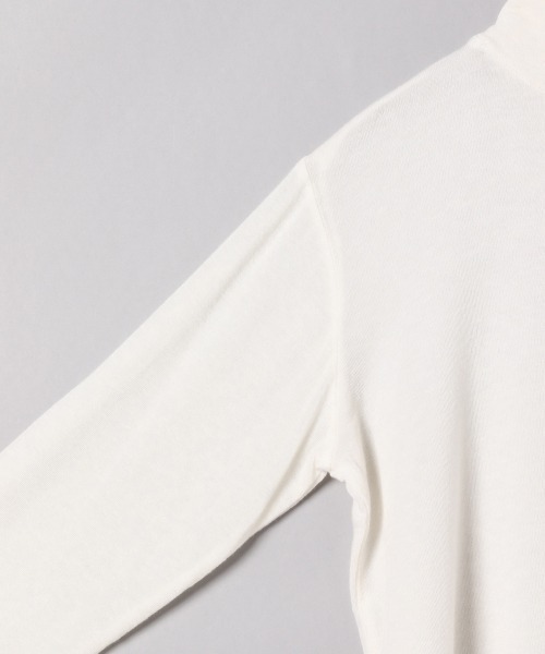 JEANASIS(ジーナシス)の「テンセルウールハイネックLST/239456(Tシャツ/カットソー・レディース・オフホワイト/ブラック/ライトブラウン/グリーン・FREE)」の15枚目の写真