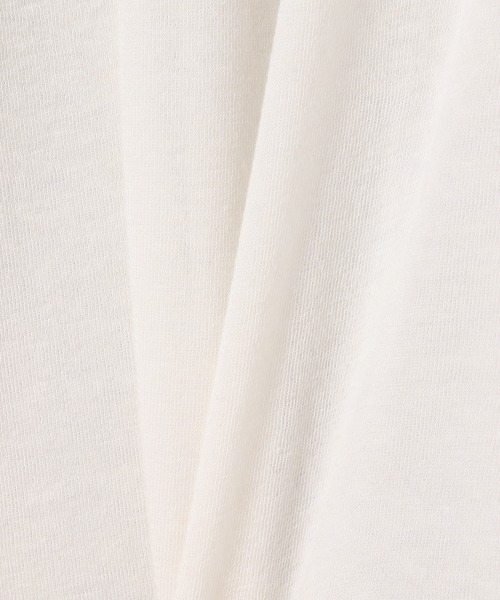 JEANASIS(ジーナシス)の「テンセルウールハイネックLST/239456(Tシャツ/カットソー・レディース・オフホワイト/ブラック/ライトブラウン/グリーン・FREE)」の5枚目の写真