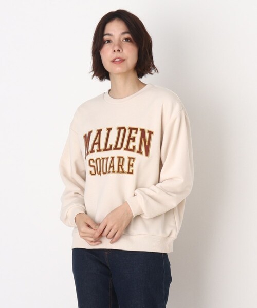 Cutie Blonde(キューティーブロンド)の「◆【S-L】刺繍ロゴプルオーバー(スウェット・レディース・ブラック/パープル/ナチュラル・01/02/03)」の2枚目の写真