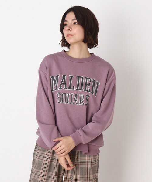 Cutie Blonde(キューティーブロンド)の「◆【S-L】刺繍ロゴプルオーバー(スウェット・レディース・ブラック/パープル/ナチュラル・01/02/03)」の3枚目の写真