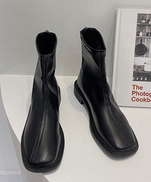 SMILE ORCHID | スクエアトゥショートブーツ(ブーツ)